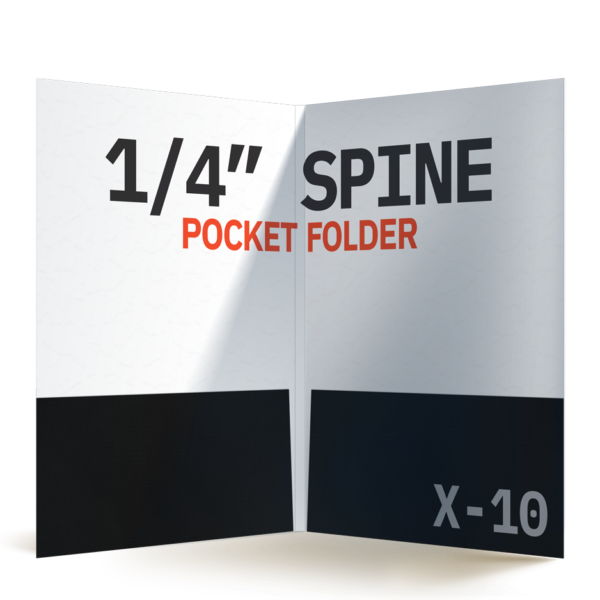 1/4″ Spine Presentation Folder - Wholesale Pocket Folders